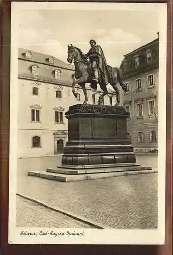 Weimar Thueringen Carl-August-Denkmal / Weimar /Weimar Stadtkreis