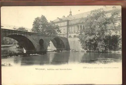 Weimar Thueringen Schloss mit Sternbruecke / Weimar /Weimar Stadtkreis