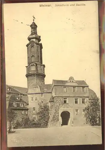 Weimar Thueringen Schlossturm Bastille / Weimar /Weimar Stadtkreis