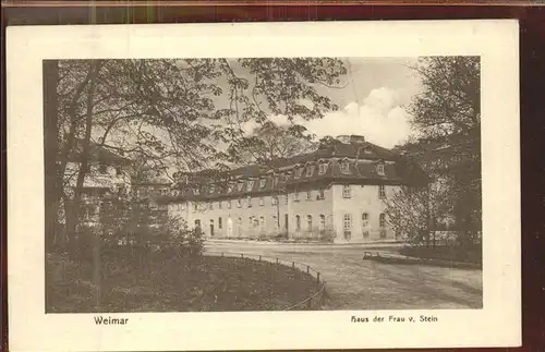 Weimar Thueringen Haus der Frau von Stein / Weimar /Weimar Stadtkreis