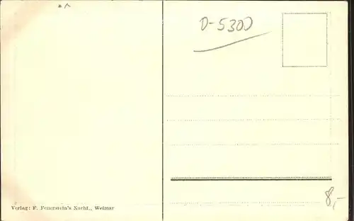 Weimar Thueringen Haus der Frau von Stein / Weimar /Weimar Stadtkreis