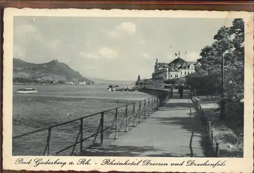 Bad Godesberg Rheinhotel Dreesen Drachenfels Kat. Bonn