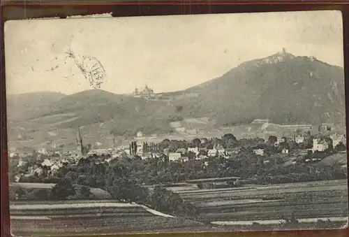 Mehlem Bonn Panorama mit Siebengebirge Kat. Bonn