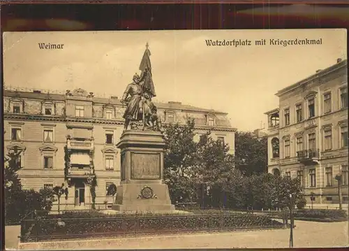 Weimar Thueringen Watzdorfplatz Kriegerdenkmal / Weimar /Weimar Stadtkreis