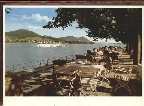 Bad Godesberg Hotel Schaumburger Hof Rheinterrasse Weinhaus H. Mundorf Kat. Bonn