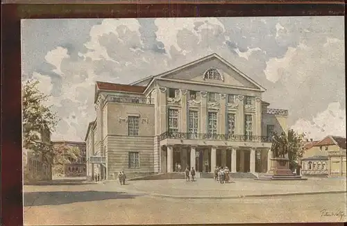 Weimar Thueringen Deutsches Nationaltheater Kuenstlerkarte / Weimar /Weimar Stadtkreis