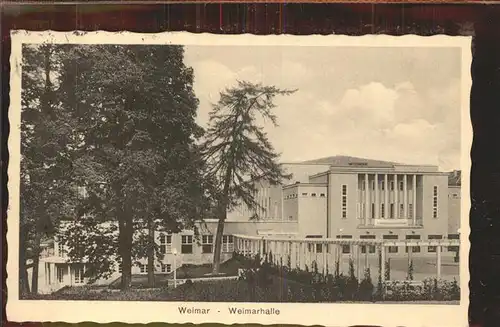 Weimar Thueringen Weimarhalle / Weimar /Weimar Stadtkreis