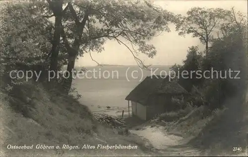 Goehren Ruegen Altes Fischerhaeuschen Kat. Goehren Ruegen