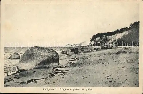 Goehren Ruegen Partie am Hoevt Strand Kat. Goehren Ruegen