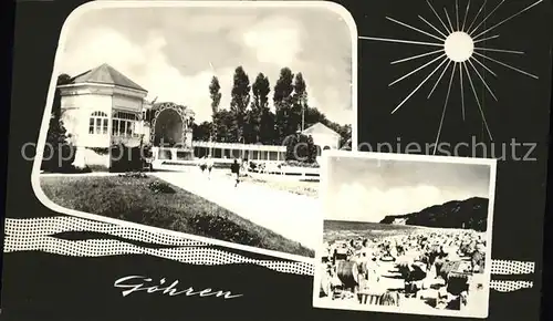 Goehren Ruegen Pavillon Strandleben Kat. Goehren Ruegen