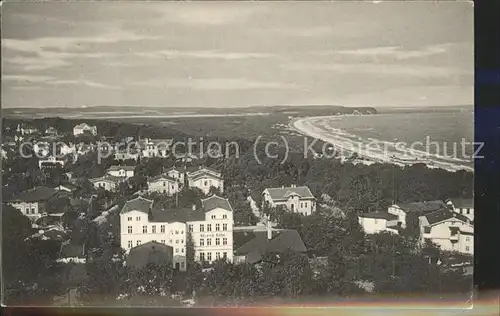 Goehren Ruegen Panorama Blick vom Nordperd Strandhotel Kat. Goehren Ruegen