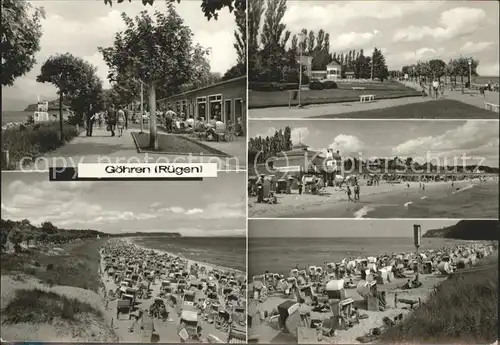 Goehren Ruegen Strandpromenade Kuranlage Musikpavillon Strandleben Strandkorb Kat. Goehren Ruegen