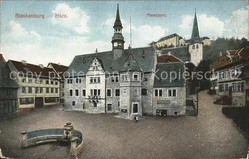 Blankenburg Harz Marktplatz Kat. Blankenburg