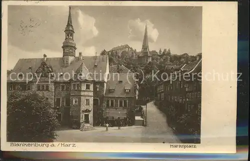 Blankenburg Harz Marktplatz Kat. Blankenburg