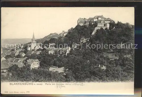 Blankenburg Harz Mit Schloss Kat. Blankenburg