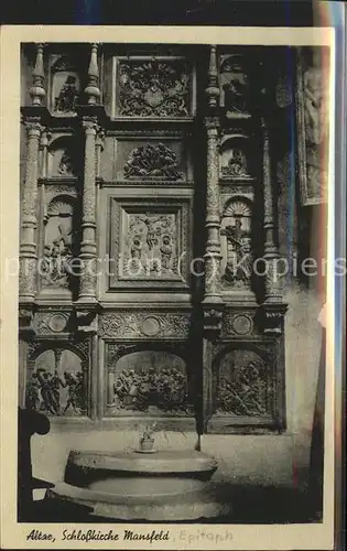 Mansfeld Suedharz Altar in der Schlosskirche Kat. Mansfeld Suedharz