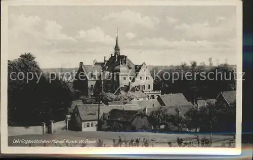 Mansfeld Suedharz Lehrlinswohnheim Mans.Komb.W.Pieck Kat. Mansfeld Suedharz