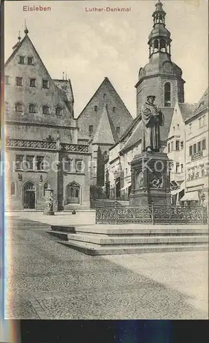 Eisleben Luther Denkmal Kat. Eisleben