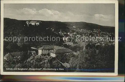 Blankenburg Harz Schloss u.Berghotel "Ziegenkopf" Kat. Blankenburg