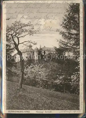 Blankenburg Harz Schloss Kat. Blankenburg