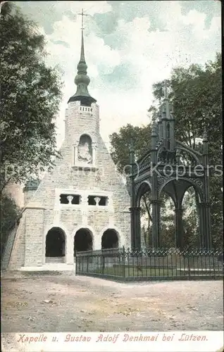 Luetzen Kapelle Gustav Adolf Denkmal Kat. Luetzen