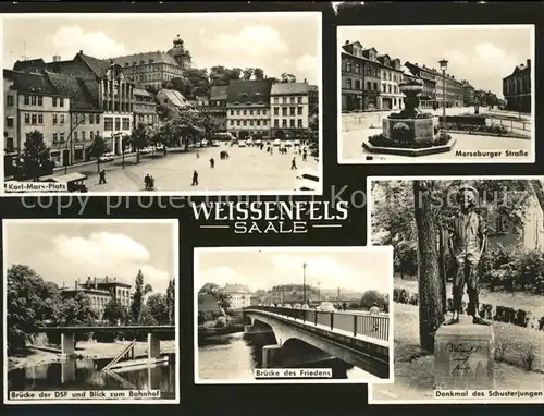 Weissenfels Saale Denkmal des Schusterjungen Merseburger Strasse Kat. Weissenfels