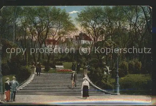 Weissenfels Saale Im Park Treppe Kat. Weissenfels