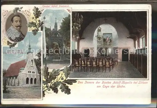 Luetzen Gustav Adolf Kapelle am Tage der Weihe Kat. Luetzen