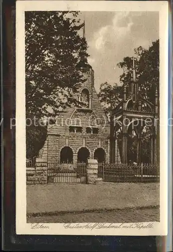 Luetzen Gustav Adolph Denkmal mit Kapelle Kat. Luetzen