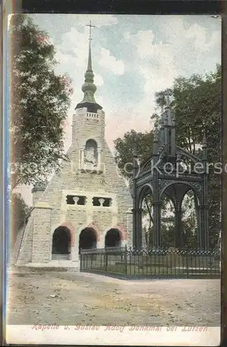 Luetzen Gustav Adolph Denkmal mit Kapelle Kat. Luetzen