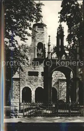 Luetzen Gustav Adolph Denkmal mit Kapelle Kat. Luetzen