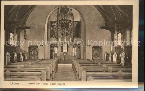 Luetzen Gustav Adolph Kapelle innen Kat. Luetzen