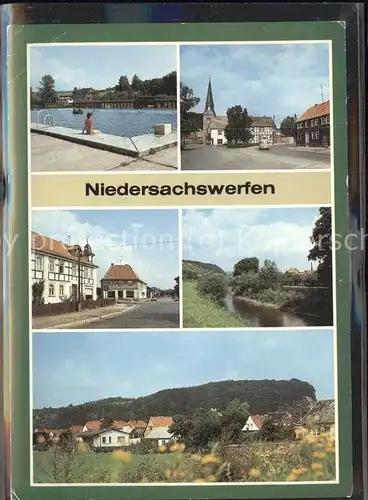 Niedersachswerfen An der Zorge Volksbad Ernst Thaelmann Platz Kat. Niedersachswerfen