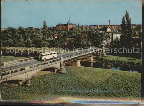 Zeitz Burgenland Karl Marx Bruecke Bus Kat. Zeitz