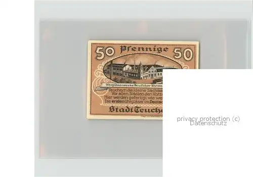 Teuchern Notgeld 50 Pfennig Kat. Teuchern