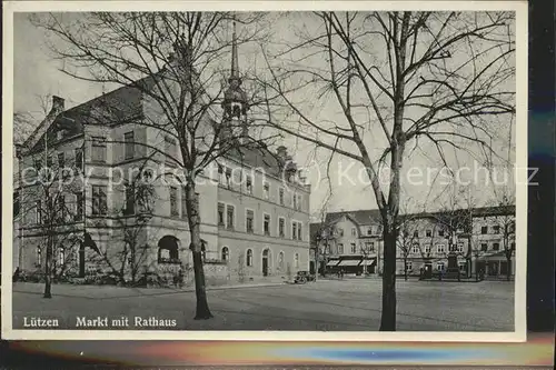 Luetzen Markt Rathaus Kat. Luetzen