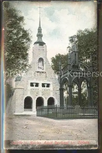 Luetzen Gustav Adolf Denkmal und Kapelle Kat. Luetzen