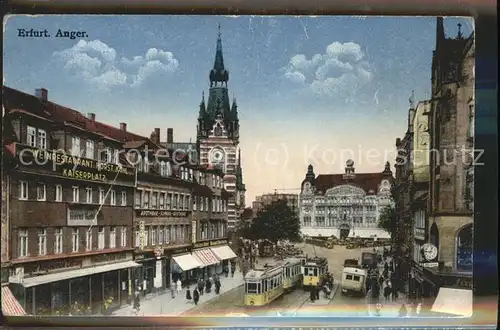 Erfurt Anger Strassenbahn Bus Kat. Erfurt