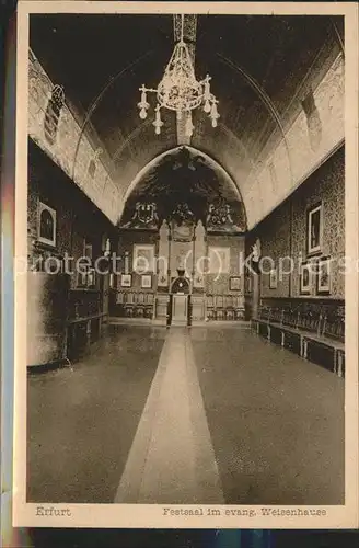 Erfurt Festsaal evangelisches Waisenhaus Kat. Erfurt