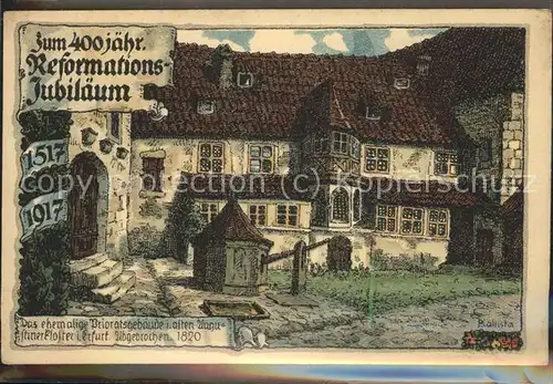 Erfurt Kloster 400 Jahre Reformationsjubilaeum 1820 Kat. Erfurt