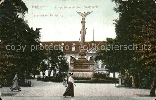 Erfurt Kriegerdenkmal im Hirschgarten Kat. Erfurt