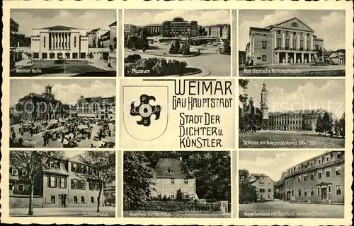 Weimar Thueringen Halle Museum Nationaltheater Schillerhaus Goethehaus / Weimar /Weimar Stadtkreis