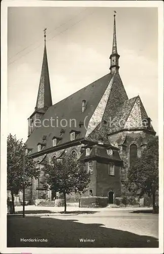 Weimar Thueringen Herderkirche / Weimar /Weimar Stadtkreis