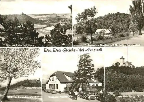 Arnstadt Ilm Die Drei Gleichen Burgruinen Wachsenburg / Arnstadt /Ilm-Kreis LKR