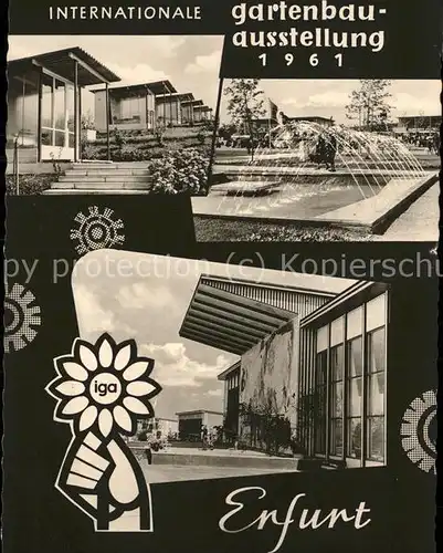 Erfurt Intern Gartenausstellung IGA 1961 Kat. Erfurt
