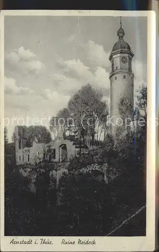 Arnstadt Ilm Ruine Neideck / Arnstadt /Ilm-Kreis LKR