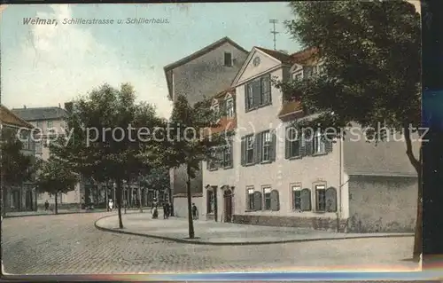 Weimar Thueringen Schillerstrasse und Haus / Weimar /Weimar Stadtkreis