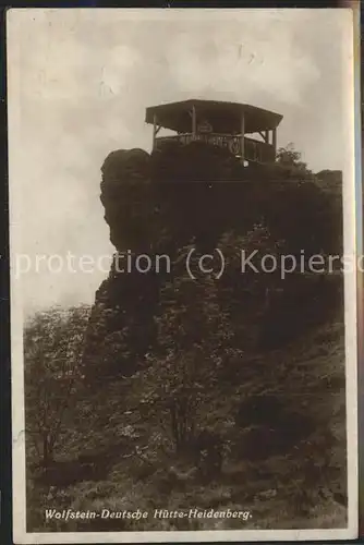 Elgersburg Wolfstein Deutsche Huette Heidenberg Kat. Elgersburg