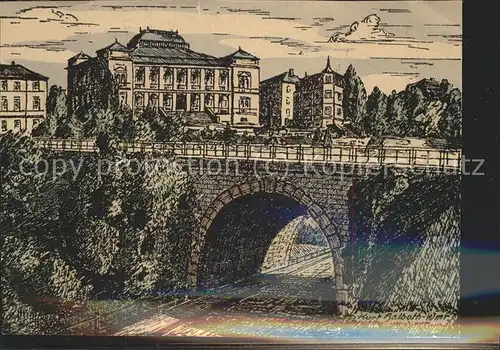 Weimar Thueringen Viadukt Zeichnung / Weimar /Weimar Stadtkreis