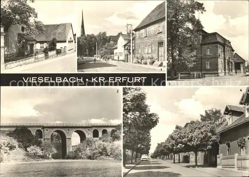 Vieselbach Kirchgasse Rathaus Viadukt Schillerstr Kat. Erfurt